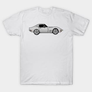 Silver or Gray C3 Corvette T-Shirt